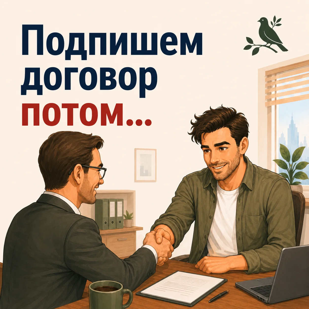 ✍️ «Подпишем договор потом...»