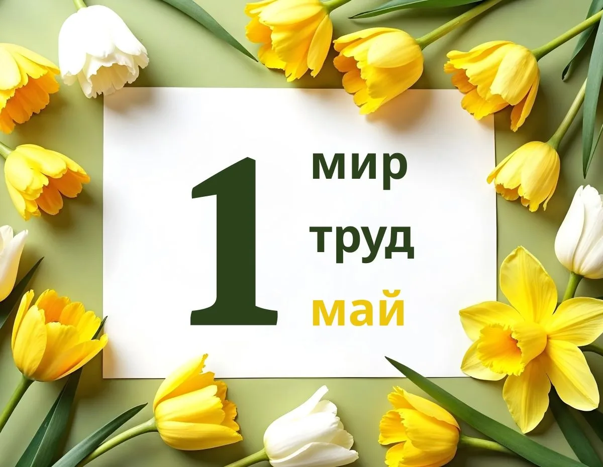 🌱 С Праздником Весны и Труда!