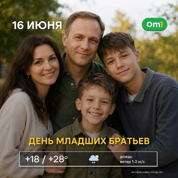 ☀️ Доброе утро, омичи! 

Сегодня отмечают День младших братьев!

Младшие братья — это те, кого хочет