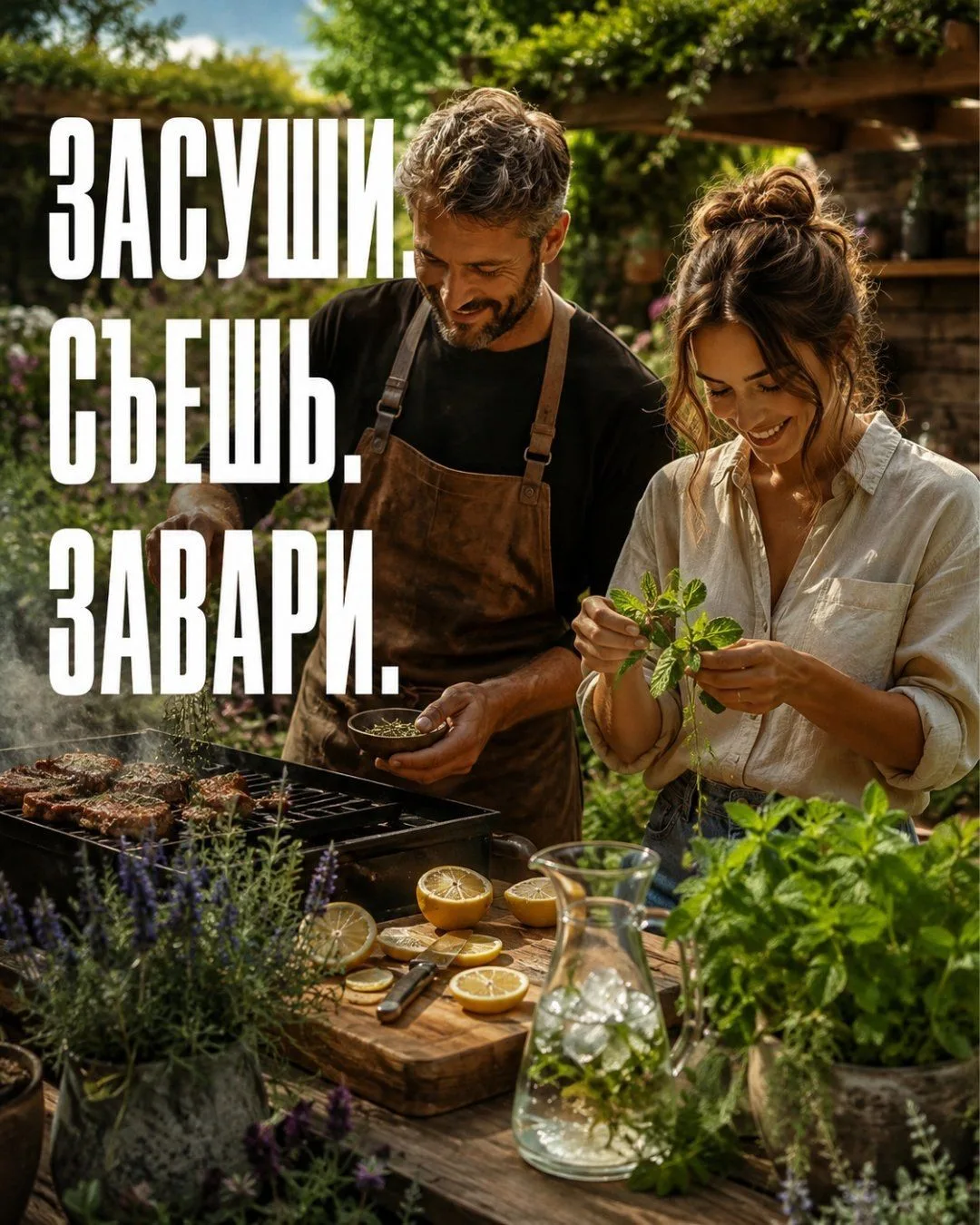 Сад может быть не только красивым. Иногда достаточно протянуть руку, сорвать несколько ...