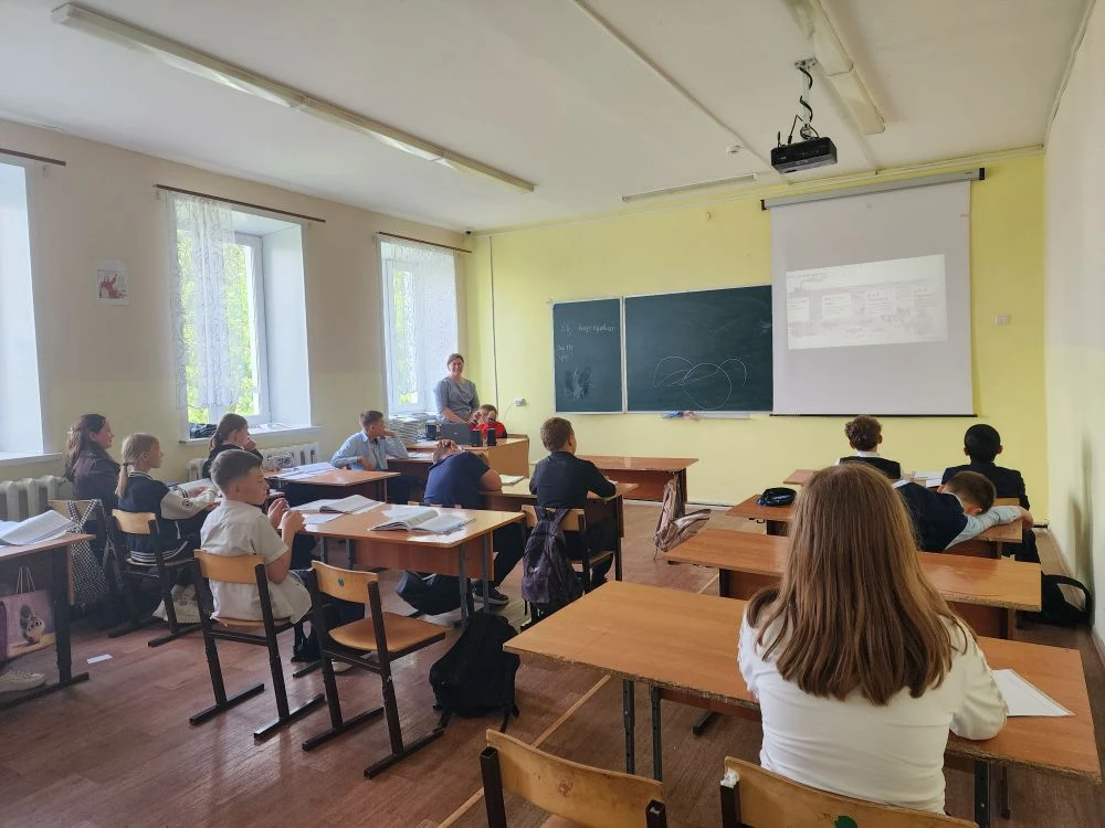 Урок экологии в 5 классе
МБОУ "Чистопольско-Высельская СОШ" Республики Татарстан принимает активное 
