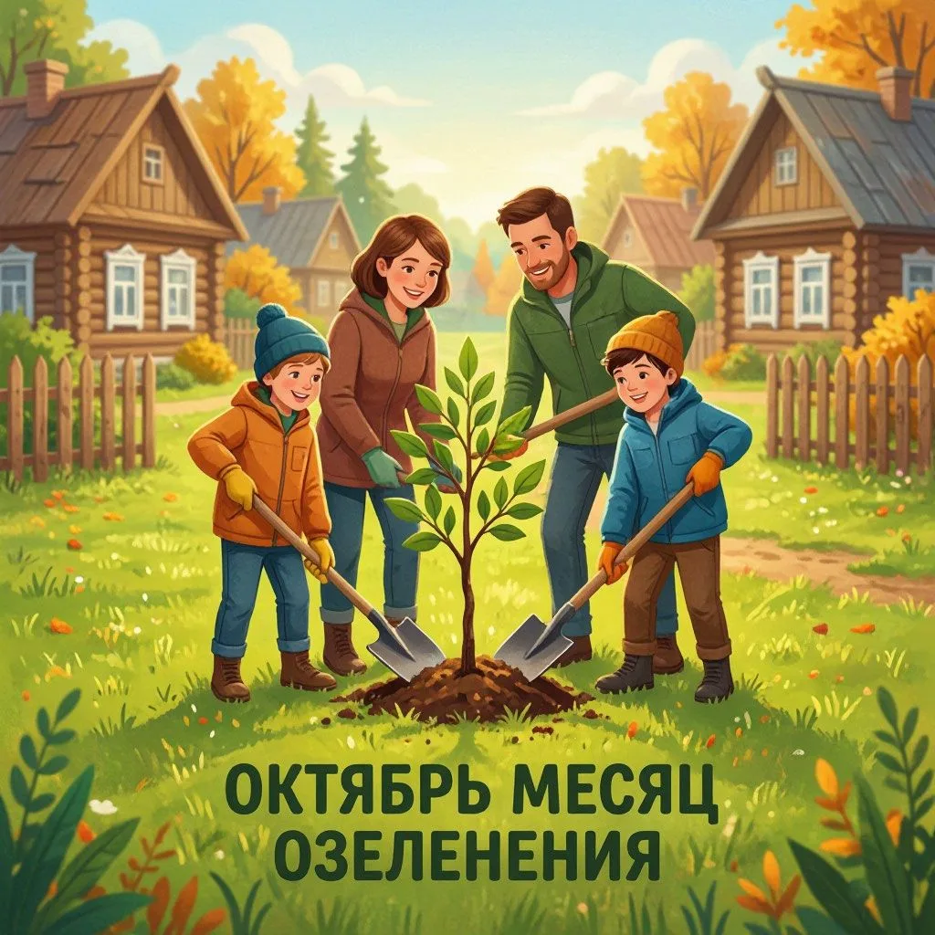 С 1 по 31 октября приглашаем Вас принять участие в акции «Октябрь – месяц озеленения»!