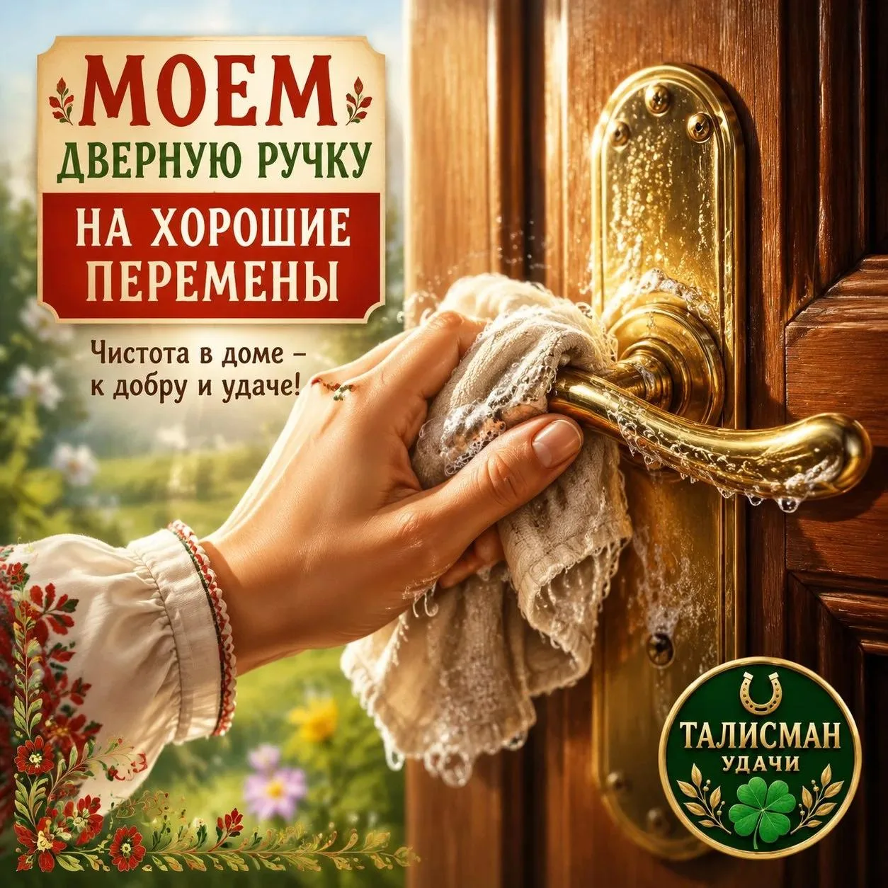 🧼 МОЕМ ДВЕРНУЮ РУЧКУ НА ХОРОШИЕ ПЕРЕМЕНЫ