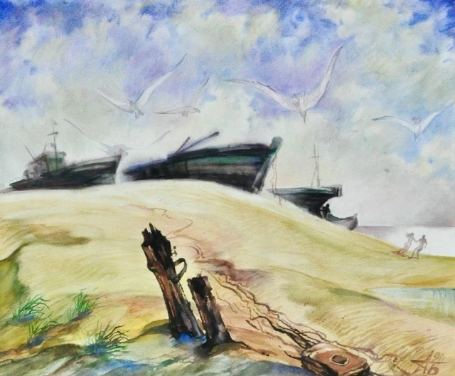 Быков А.Ф. (1939-2024) Лето. 1991. Бум., акв.

Акварель Александра Быкова «Лето» (1991) являет собой