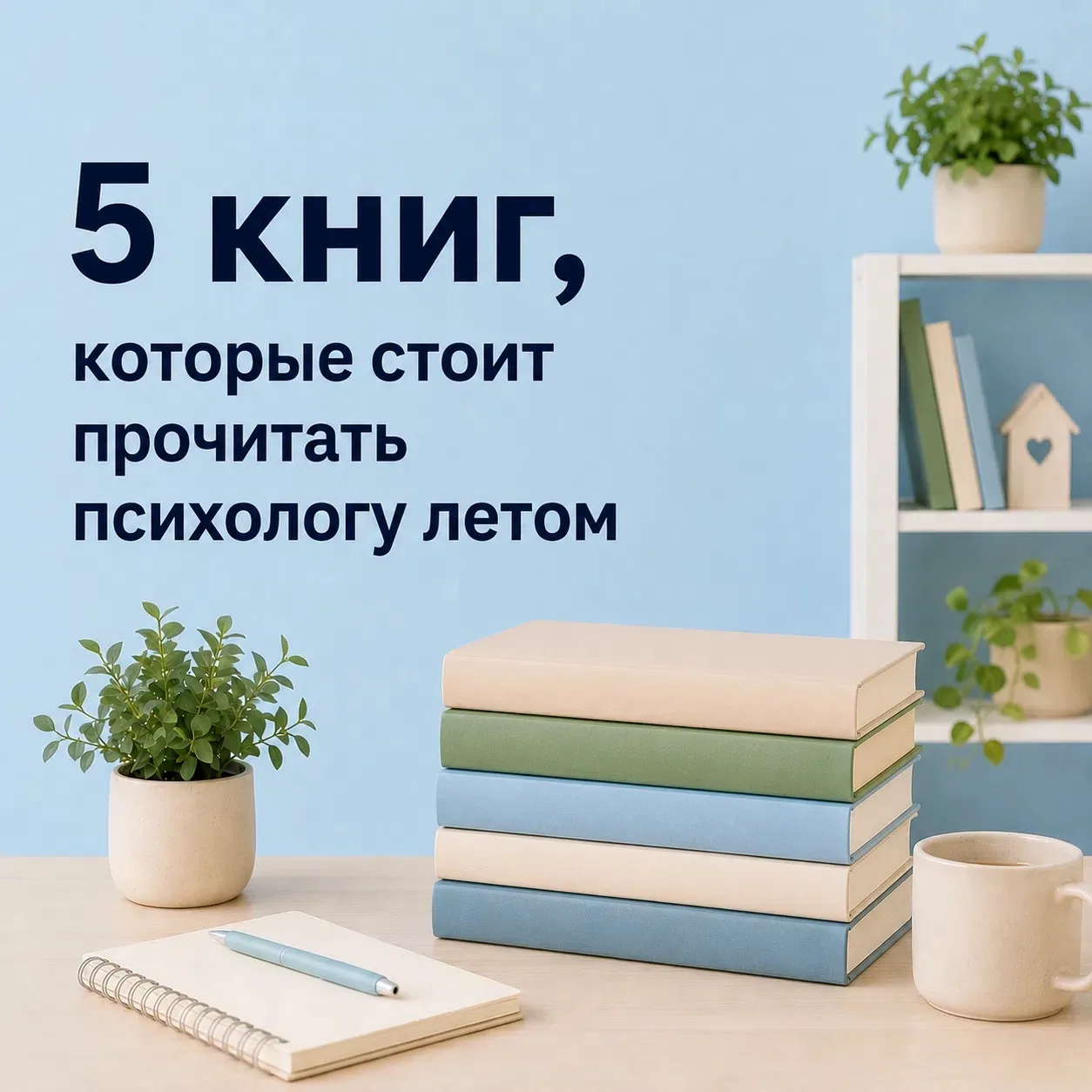 5 книг, которые стоит прочитать психологу летом 🌿