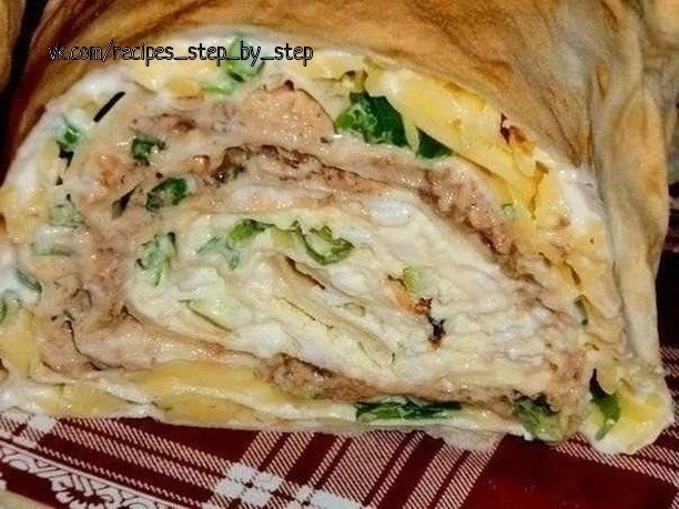 "Мимоза" и не салат,а вкусный рулет