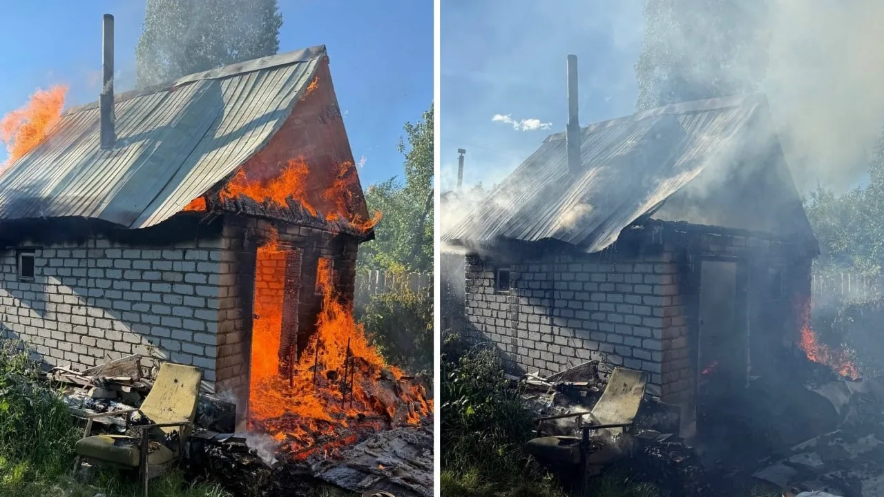 Вечером 16 июня пожарные выезжали на тушение пожара в селе Нижнее Санчелеево. Возгорани...