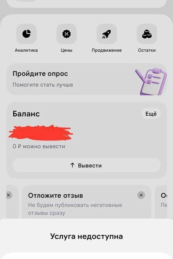 Wildberries отключил функцию досрочного вывода денежных средств на счет WB Банка, чем с...
