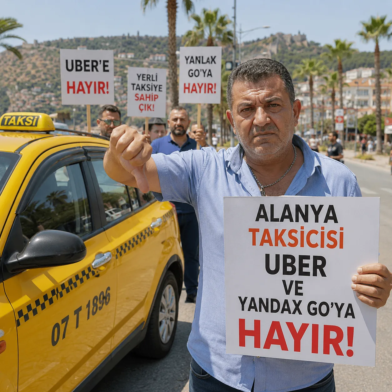 🚕 Таксисты турецкой Аланьи выступили против использования Uber и Yandex Go