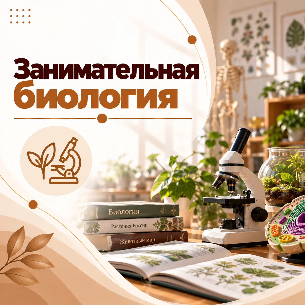 🧬 Открываем запись на объединение «Увлекательная биология»!