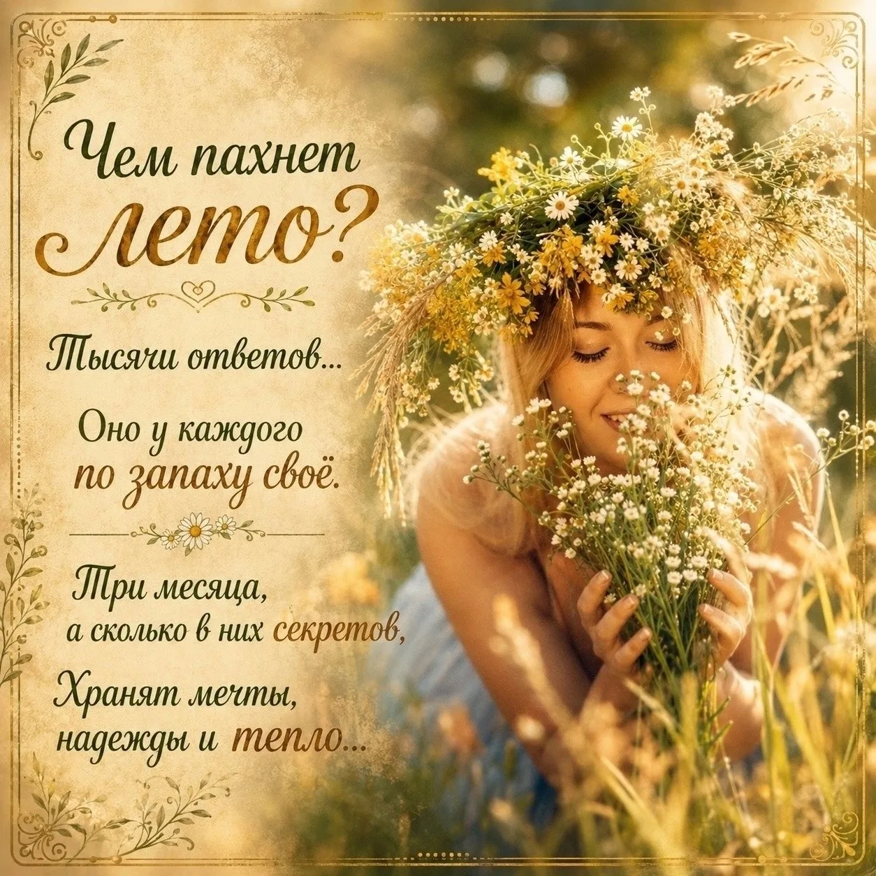 Чем пахнет лето?!
