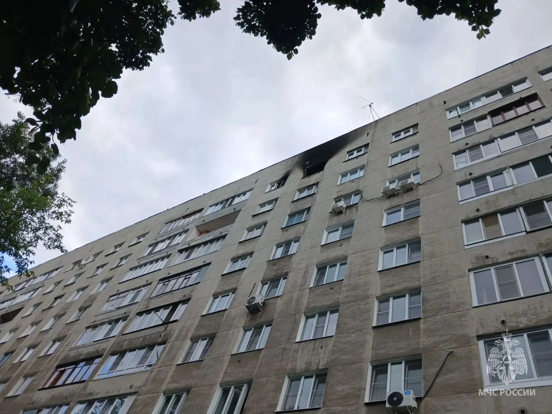 Пожар в многоквартирном доме произошел в Нижнем Новгороде, в Канавинском районе на буль...