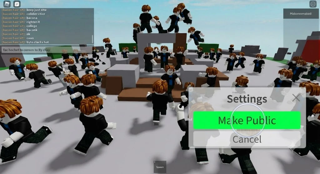 Хотел спокойно поиграть с друзьями в Roblox

Решил создать приватный сервер, чтобы мы с пацанами спо