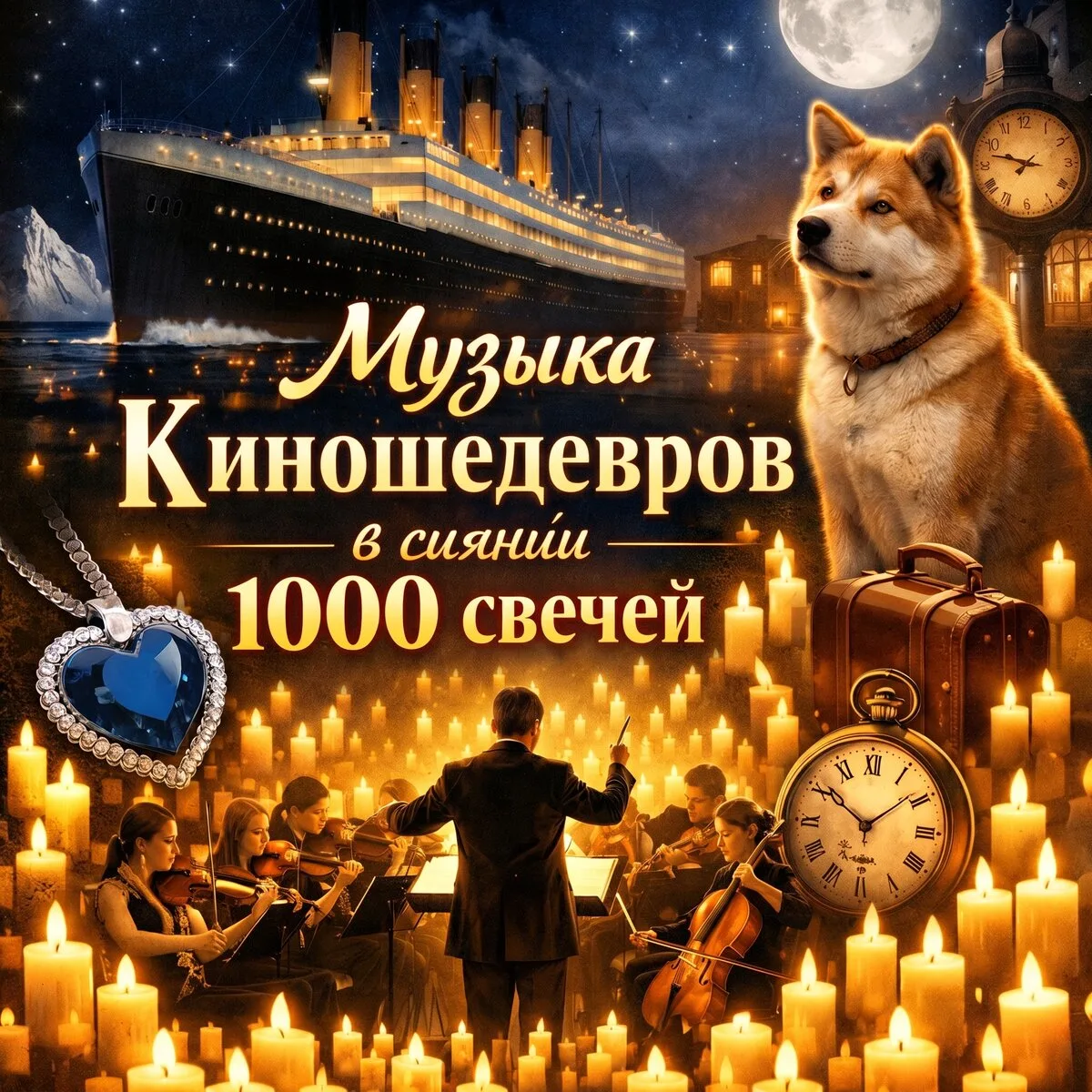 Музыка КИНОшедевров в сиянии 1000 свечей в ОДЦ «Октябрь»