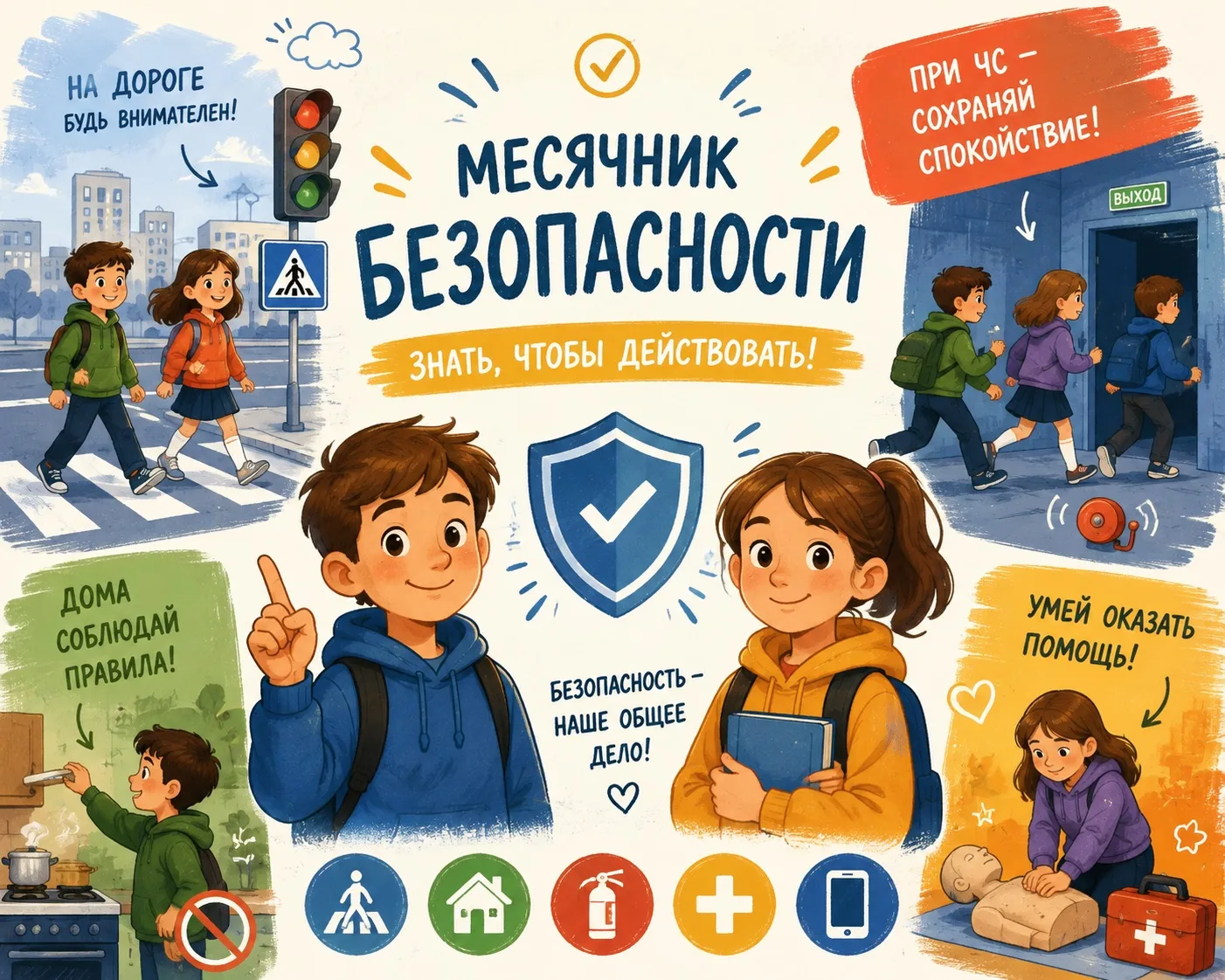 🛡 Месячник безопасности: важные знания на каждый день