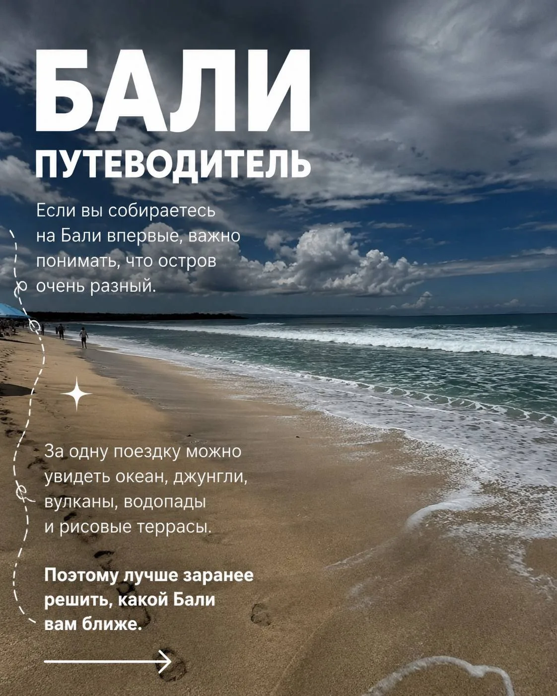 🌿Бали путеводитель 

❗️Если вы собираетесь на Бали впервые, важно понимать, что остров очень разный