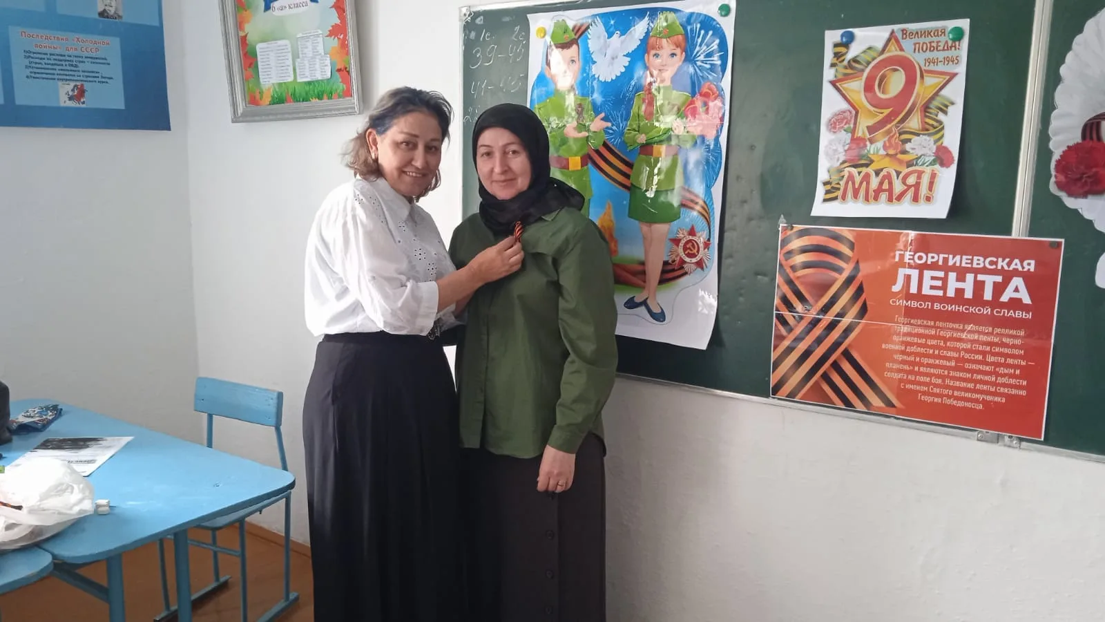 В селе Байрамаул прошла акция Георгиевская лента. Акция приурочена празднованию Дня Поб...