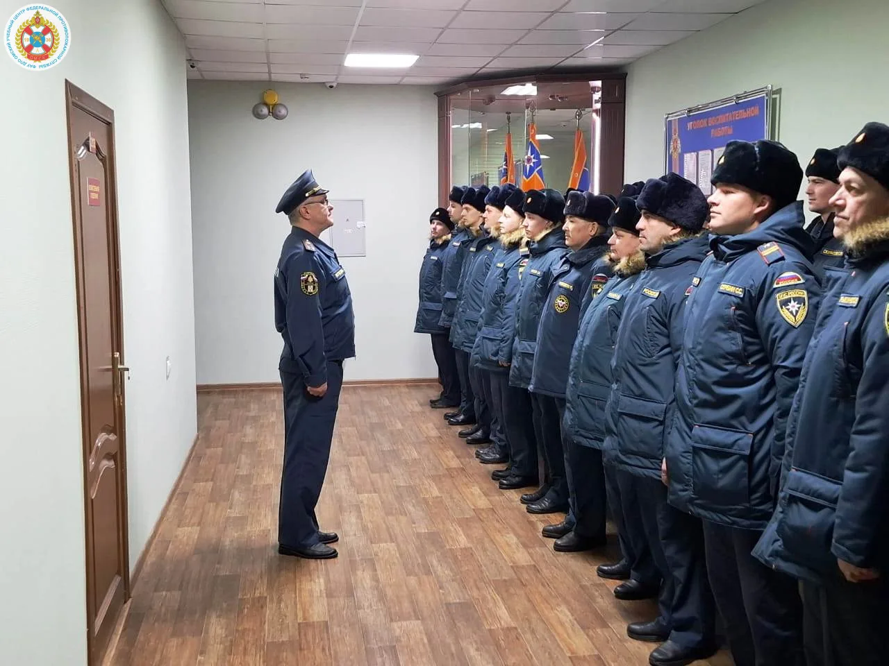 В Омский учебный центр ФПС зашла на очное обучение группа первоначальной подготовки пож...