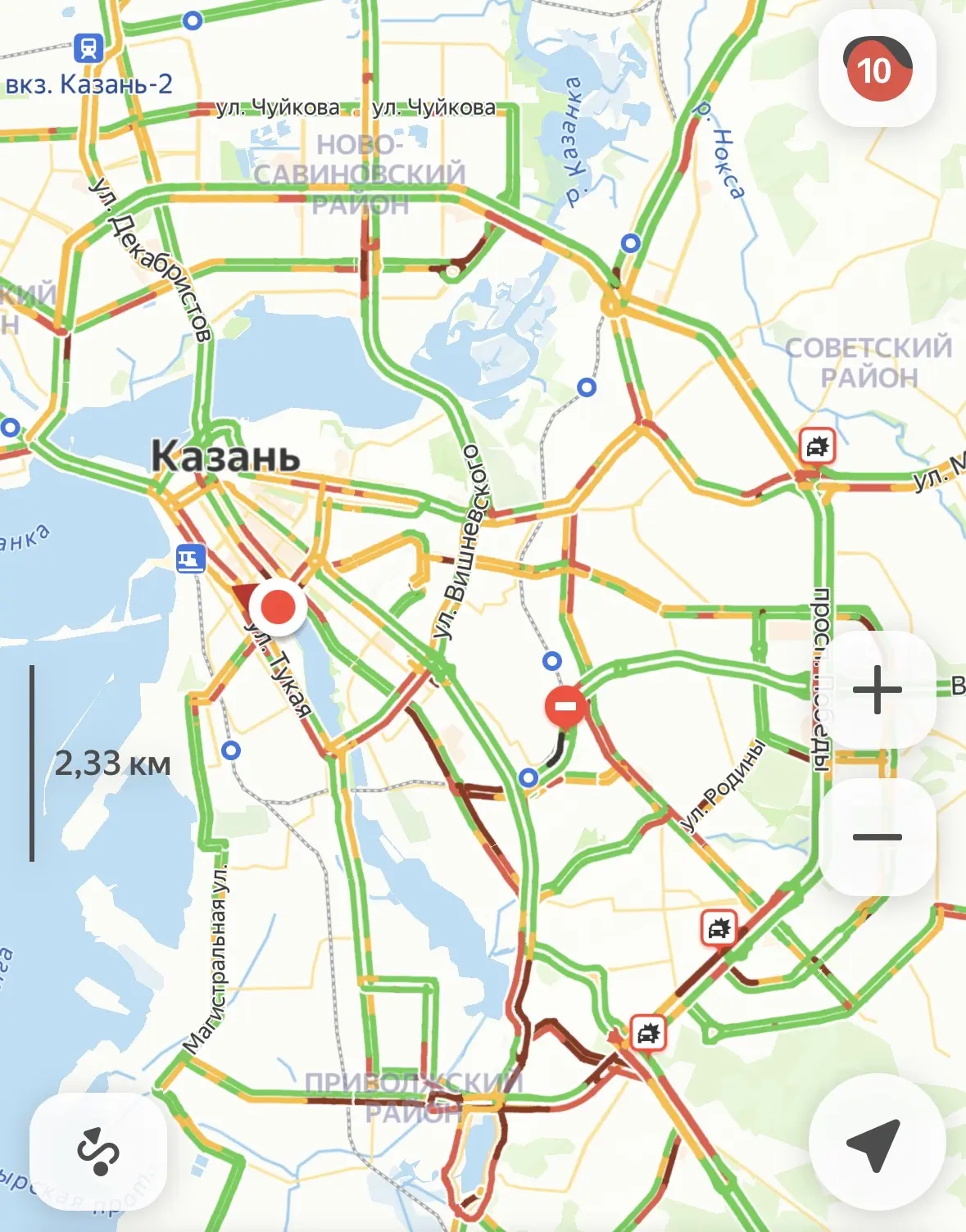 ⛔️ Пробки 10 баллов прямо сейчас в городе

🌐 Подпишись на @kazan_only