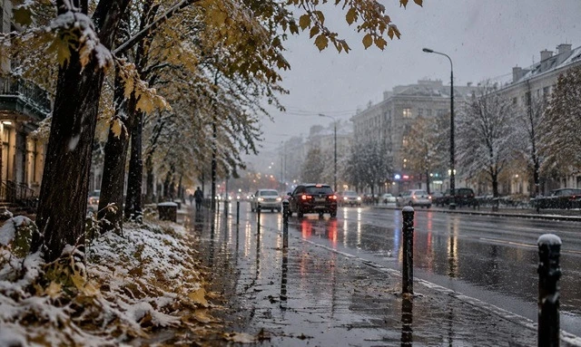 🌨️ ❄️ Татарстан в пятницу накроет зима: мокрый снег, ветер и первые заморозки до -2
