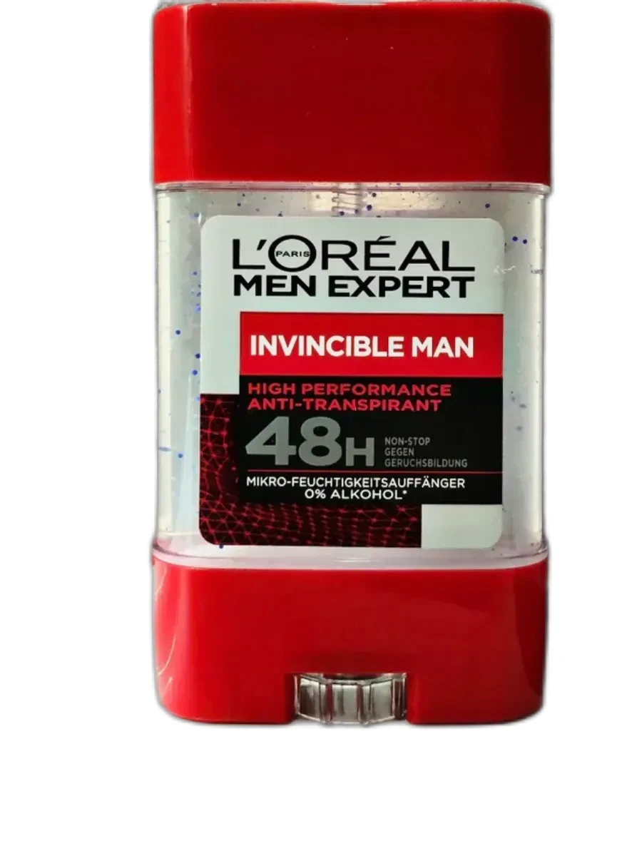 🟩 64,9% Men Expert Гелевый антиперспирант INVINCIBLE MAN 48 часов | LOREAL