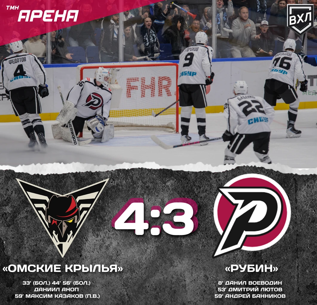 OLIMPBET ВХЛ | «Омские Крылья» — «Рубин»