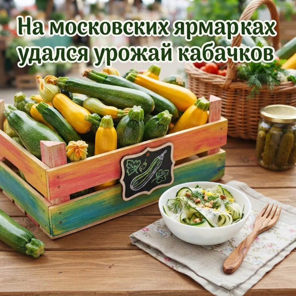 Только вдумайтесь: на московских ярмарках за лето купили более 50 тонн кабачков 🙈