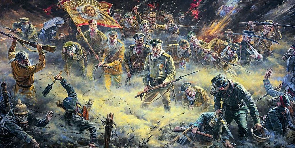 6 августа 1915 года при газовой атаке немцев контратаковал гарнизон крепости Осовец. Да...