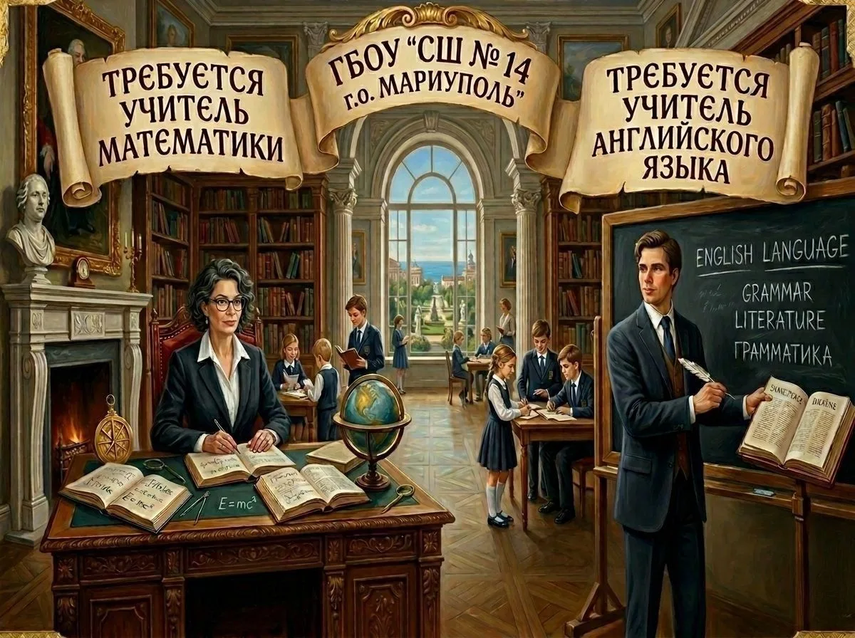 В ГБОУ «СШ № 14 г.о. Мариуполь» открыты вакансии! Приглашаем учителей математики и английского языка