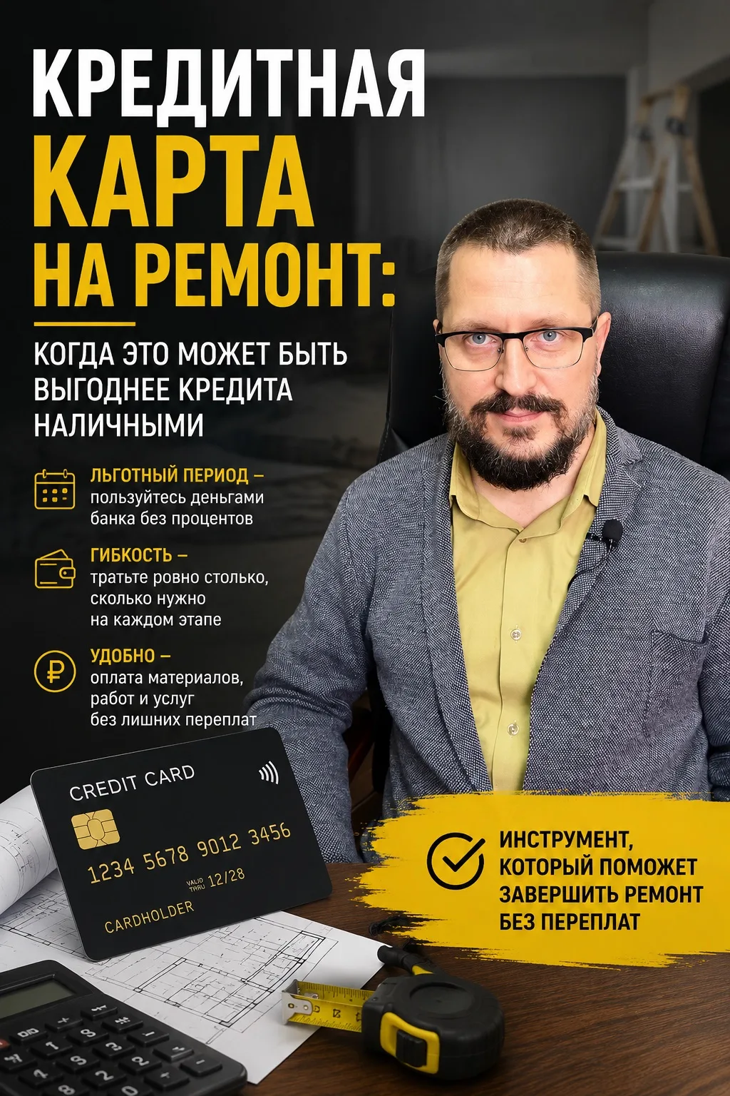 💳 Кредитная карта на ремонт: когда это может быть выгоднее кредита наличными