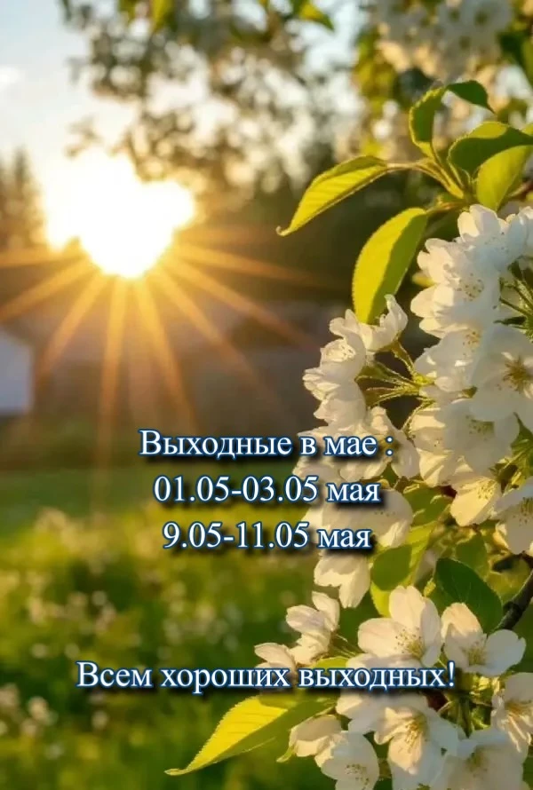 Набираемся сил, дышим весенним воздухом и радуемся солнышку на выходных! ☀️