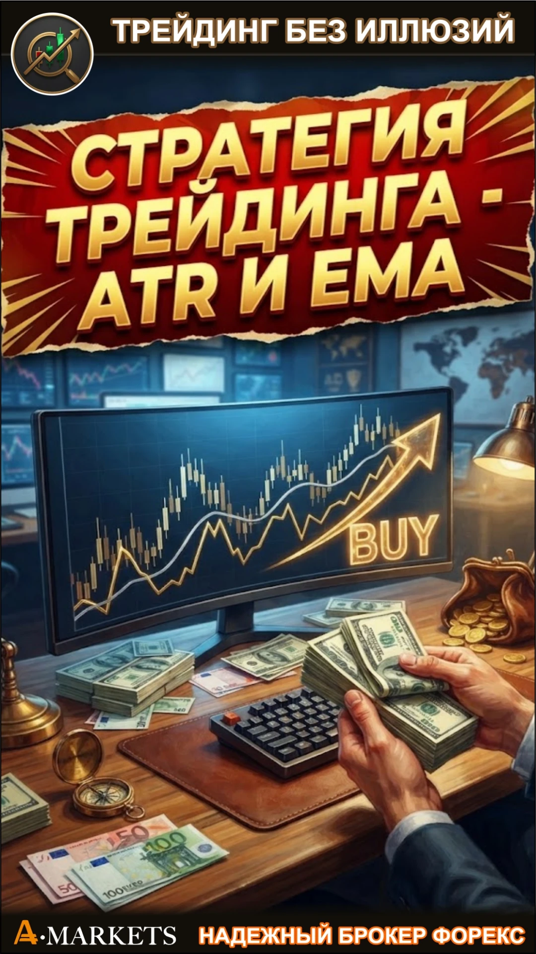 Быстрая стратегия заработка на трейдинге - ATR и EMA