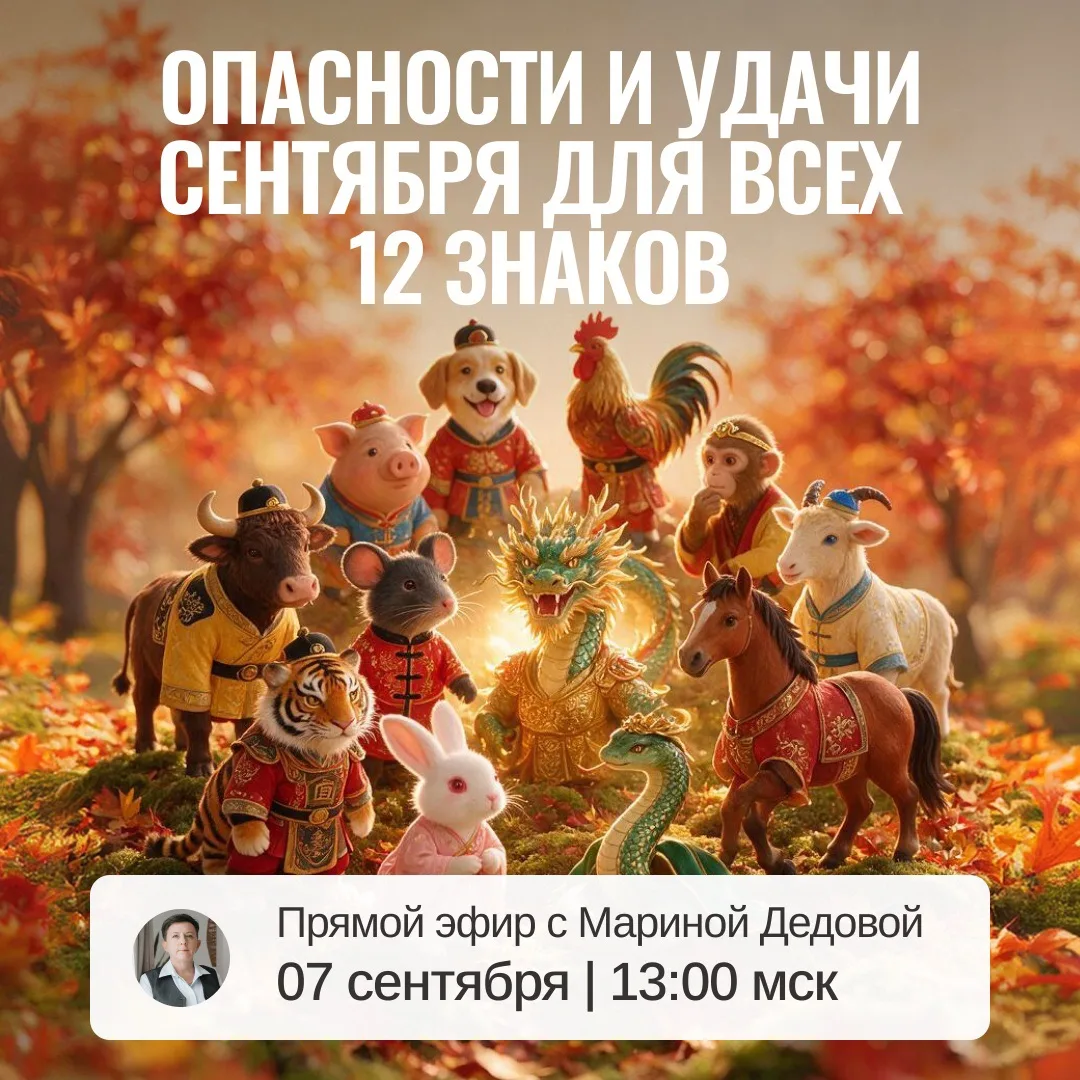 Друзья, внимание! Завтра, 7 сентября в 13:00 мск проведу прямой эфир “Опасности и удачи...
