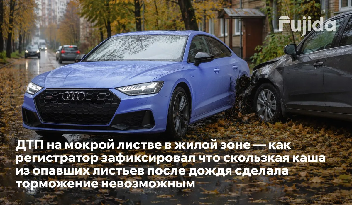 Мокрые листья опаснее гололёда — почему регистратор должен быть у каждого