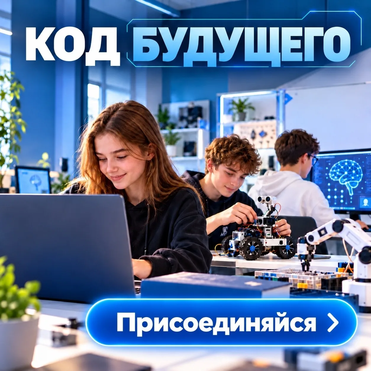 Написать свою игру, собрать робота, создать свою нейросеть.
