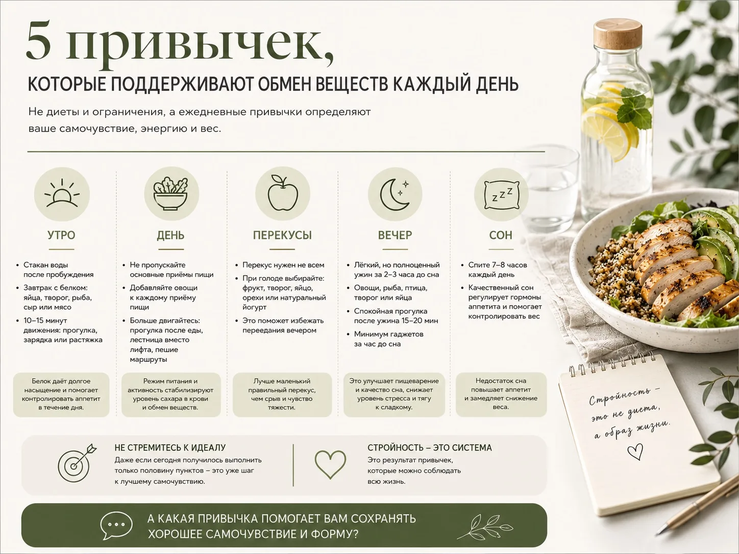 Сохраните, как выстроить свой день, чтобы всегда оставаться стройной! 

ПОЧЕМУ ОДНИ ЛЮДИ СОХРАНЯЮТ С