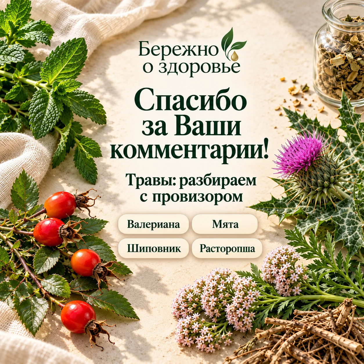 🌿 Травы, о которых Вы хотите знать больше — начинаем серию!