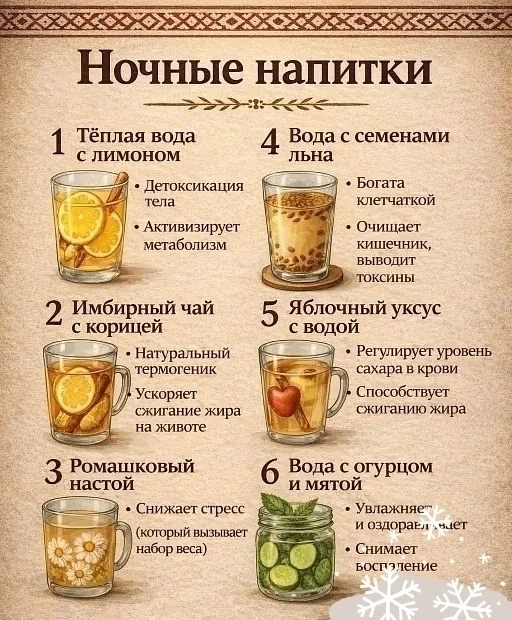 🌙 НОЧНЫЕ НАПИТКИ