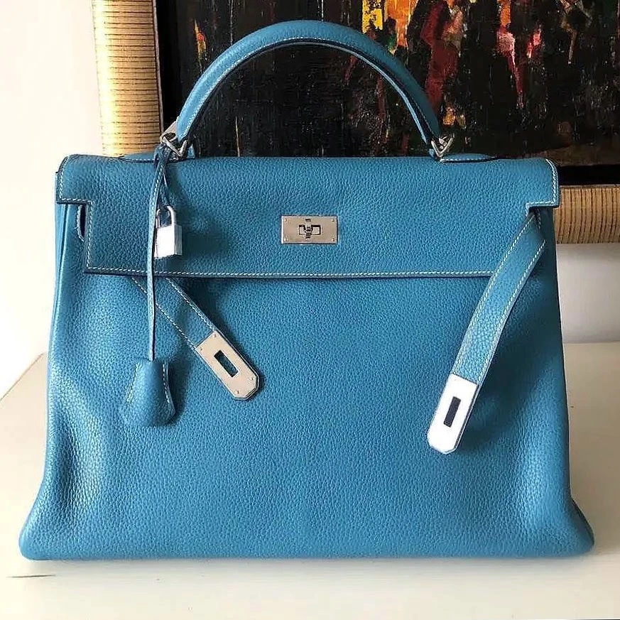 HERMES Kelly 40 голубая 🔥