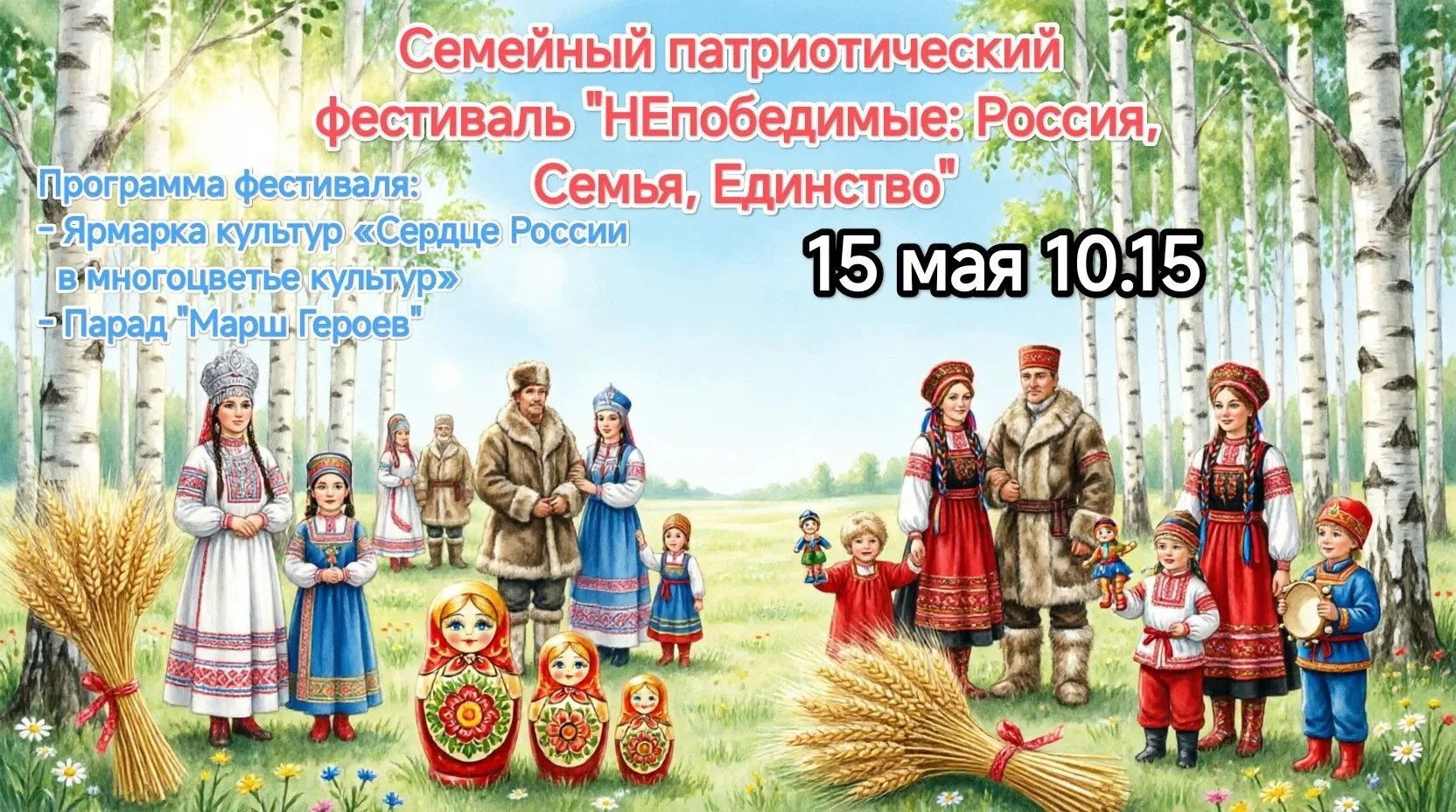 Дорогие, друзья! Приглашаем вас на наш традиционный ежегодный Семейный патриотический ф...