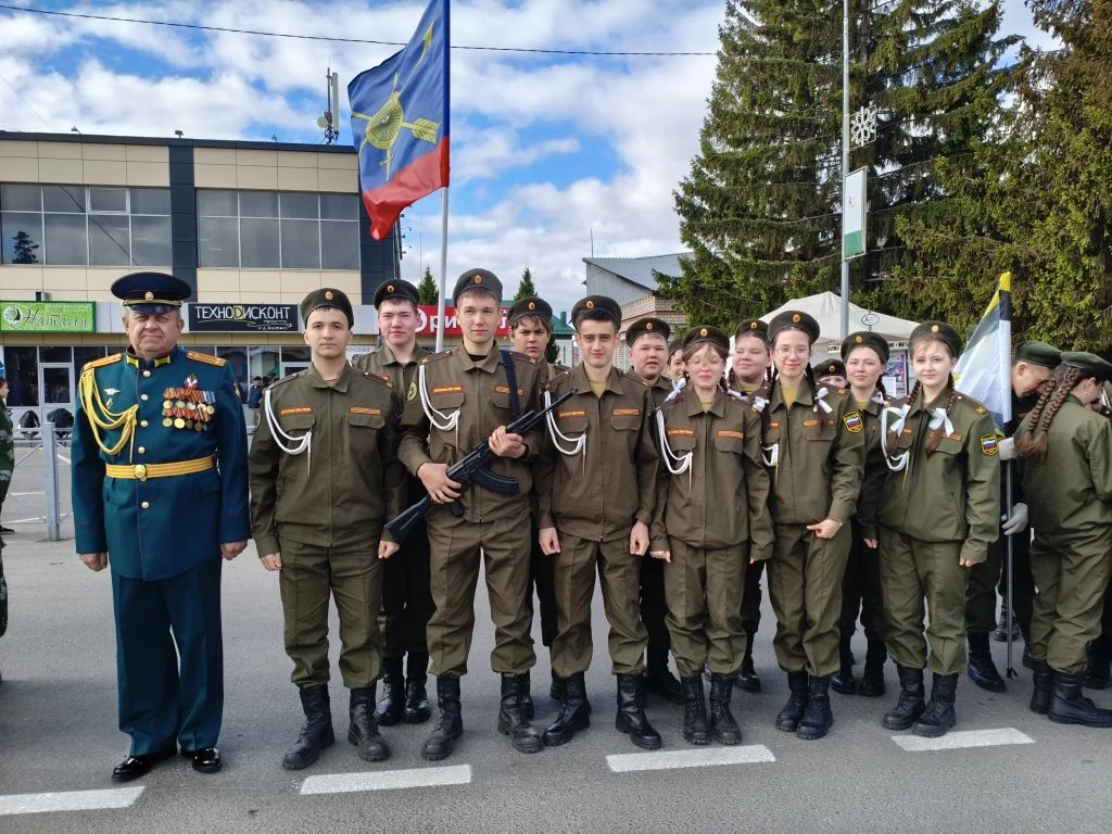 Участие в Параде Победы в пгт. Алексеевское