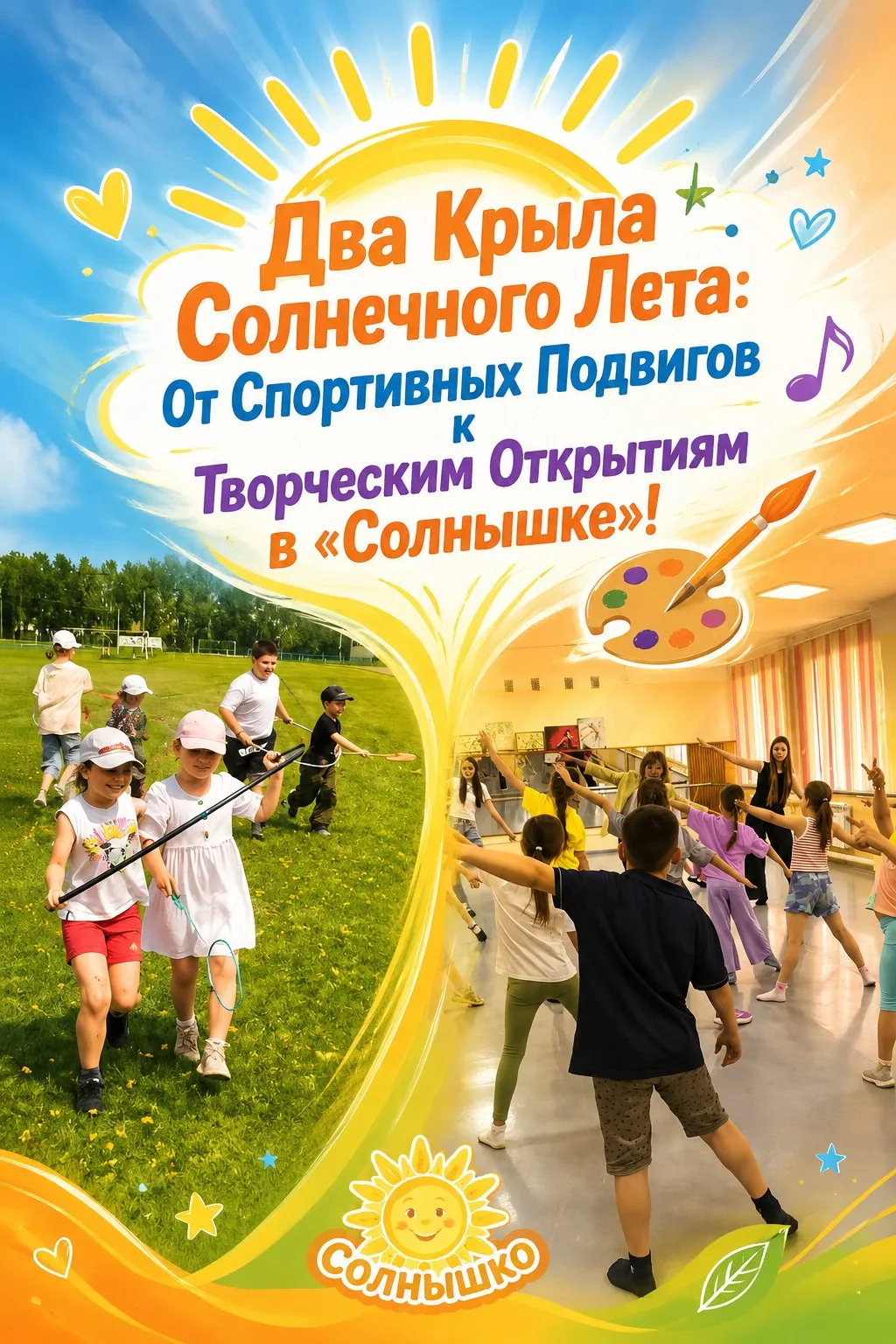 📚 ☀️🎨🏃‍♀️ Два Крыла Солнечного Лета: От Спортивных Подвигов к Творческим Открытиям в...