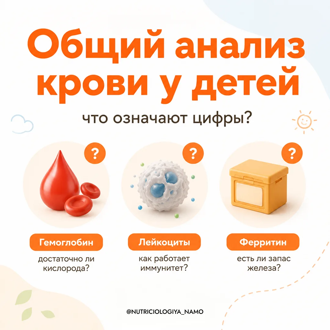 🩸 Вы получили бланк с анализами ребёнка. Красные стрелки. Паника? Не надо.