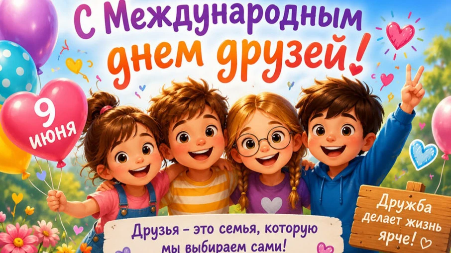 🎉 9 июня- Международный День Друзей! 🎉