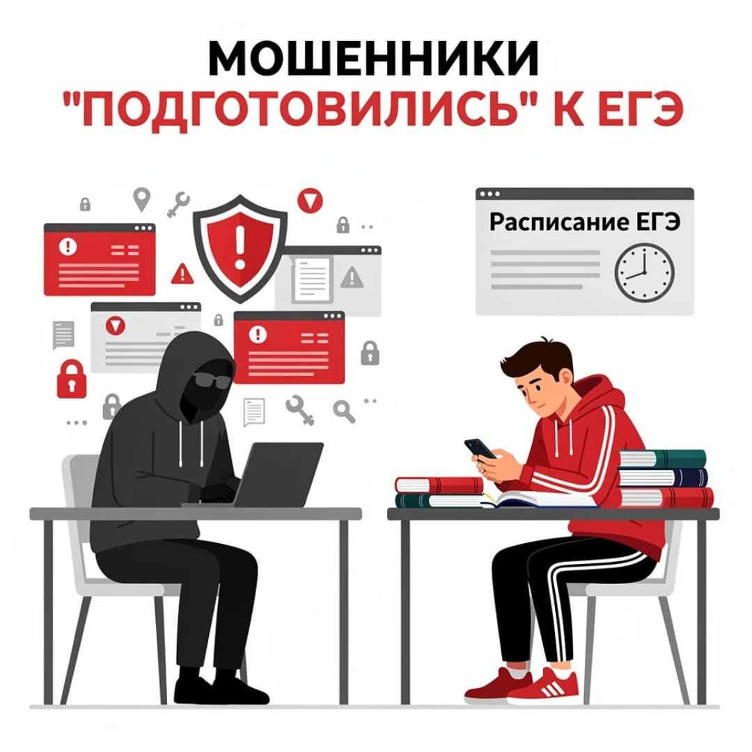 🚨 Внимание, выпускники и родители! Перед ЕГЭ активизировались мошенники!