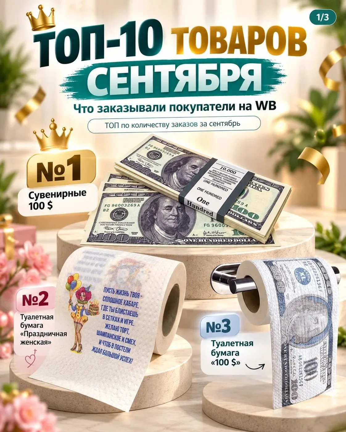 🏆 ТОП-10 товаров сентября на Wildberries
