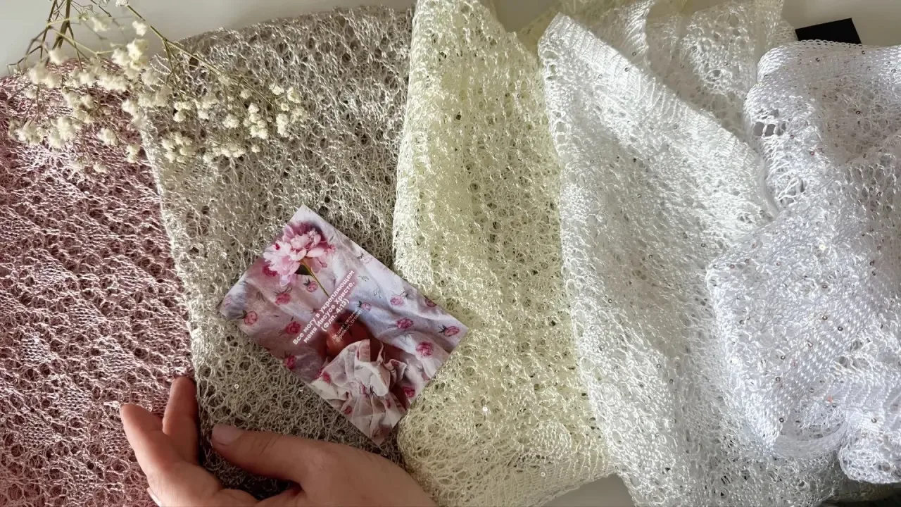 Вязаные косыночки «паутинка» 🌸 в новых расцветках 🤍