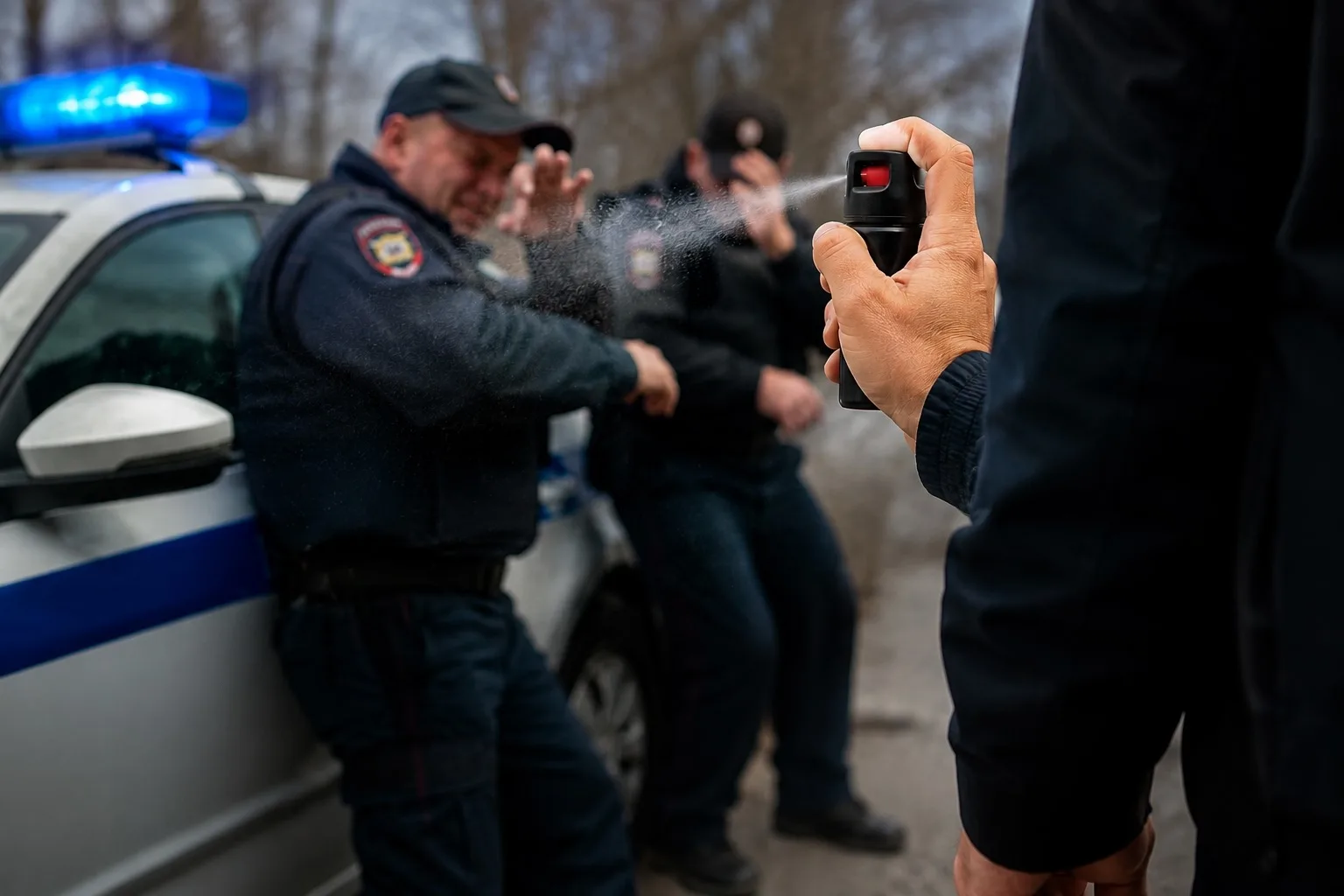 🚨 Шатурянин «Залил» сотрудника  полиции перцовым баллоном