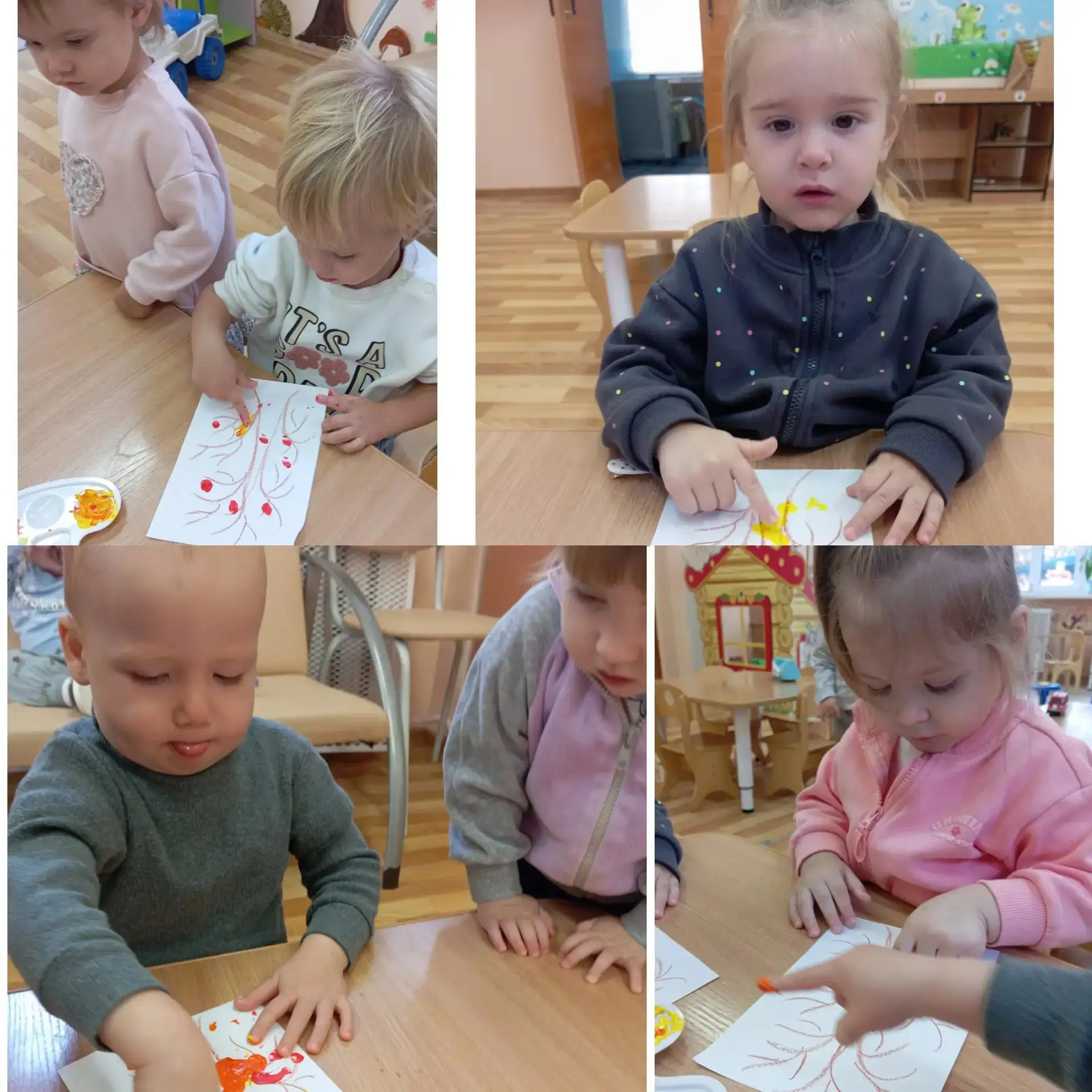 В ясельной группе "Ладушки"👐  состоялось первое в этом учебном году занятие по рисован...