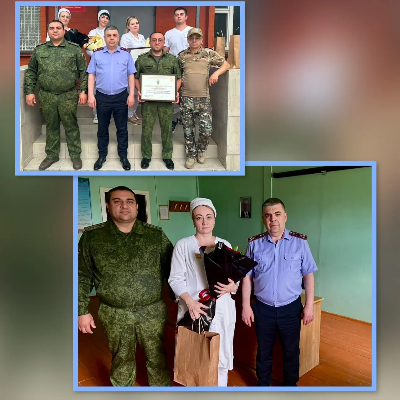 Заместитель руководителя следственного управления СК России по ЧР поздравил медицинский...